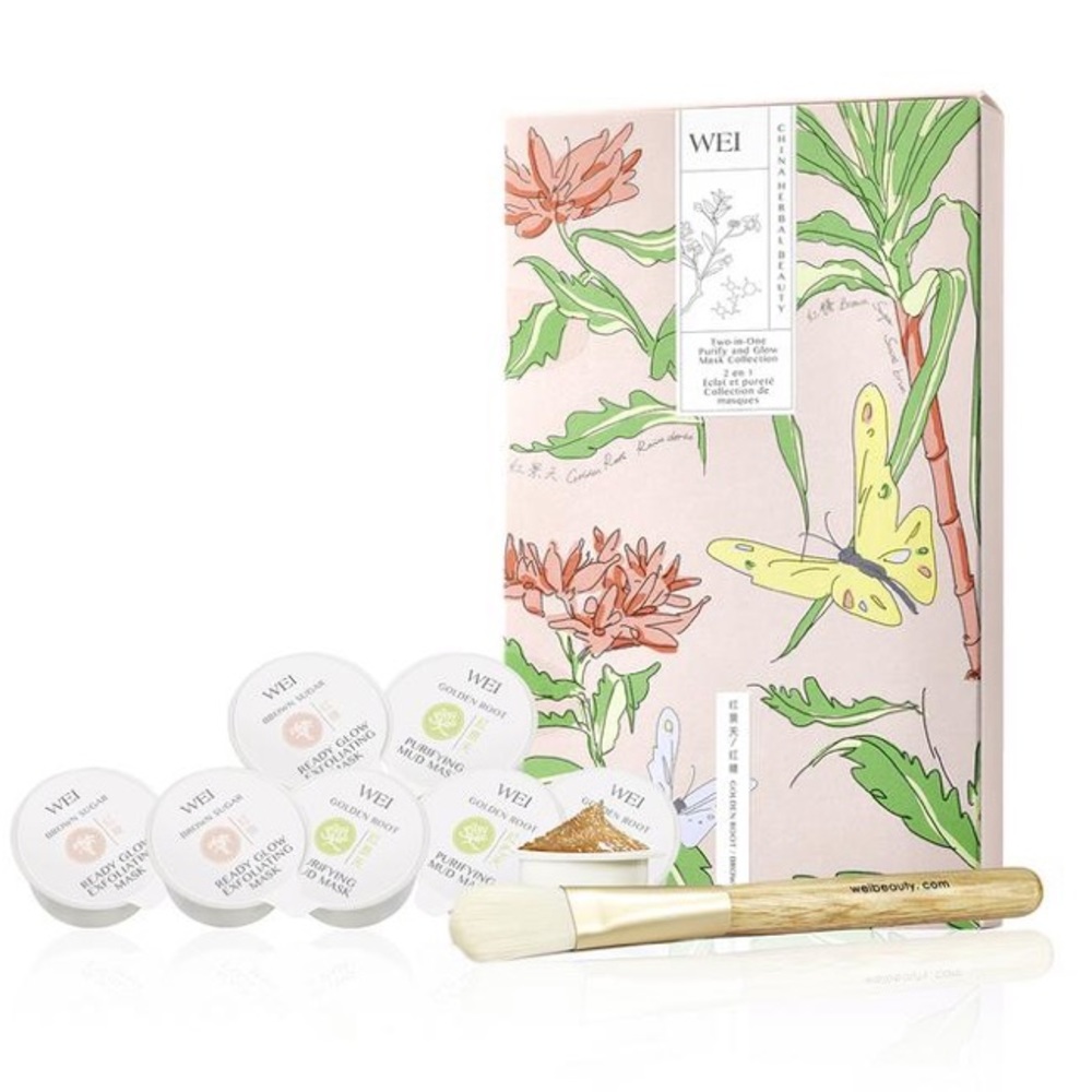 WEI two in one purify and glow mask collection